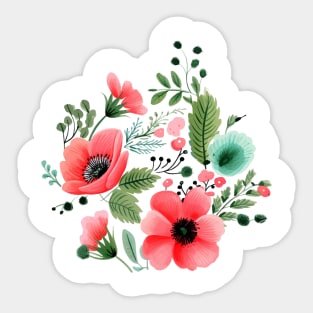 Watermelon Blossoms Sticker